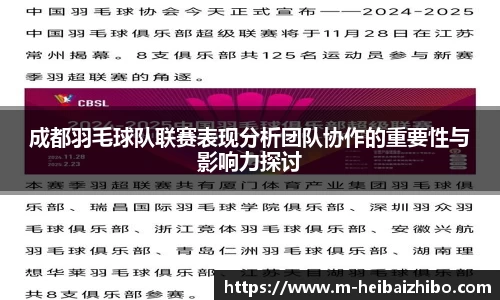 成都羽毛球队联赛表现分析团队协作的重要性与影响力探讨